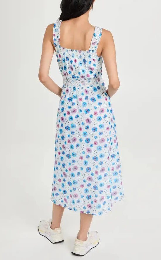LoveShackFancy Pasha Floral Print Dress