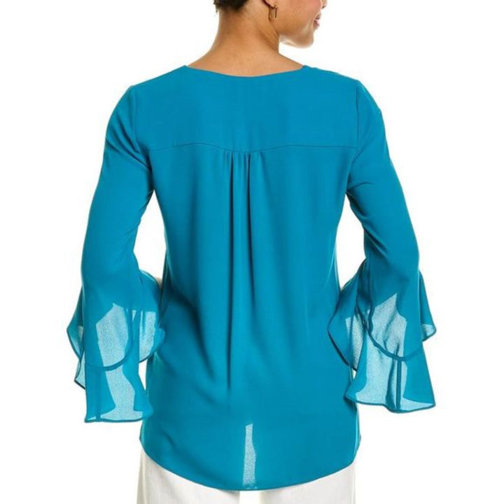 VINCE CAMUTO Flutter Sleeve Crossover Top