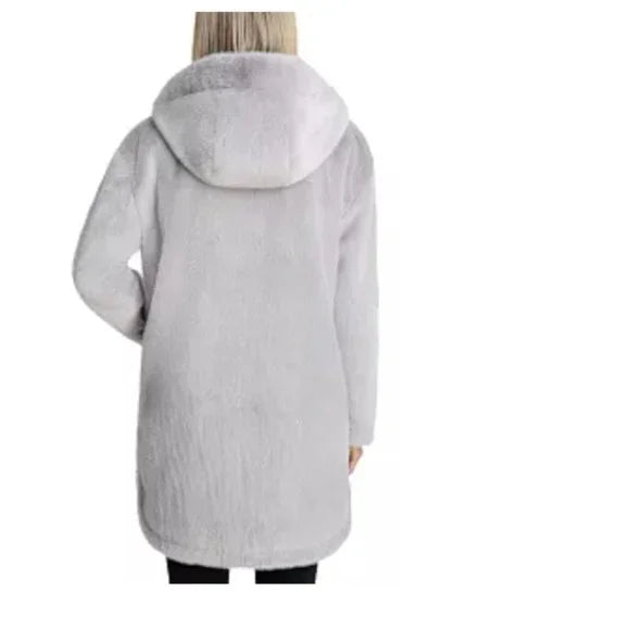 BCBGeneration Women's Hooded Faux-Fur Coat