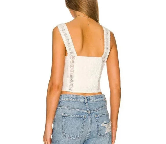 Free People Maggie Lace Tank Top