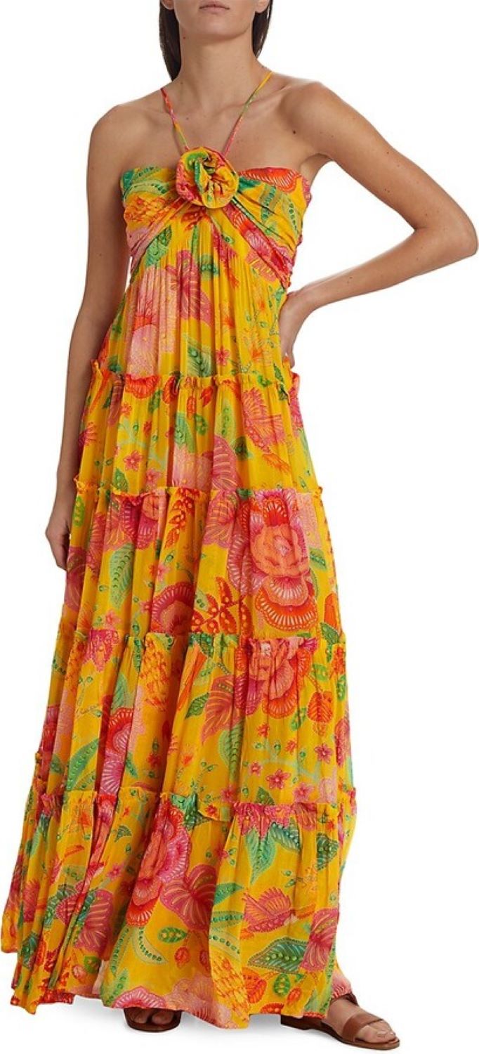 Farm Rio Macaw Bloom Maxi Dress