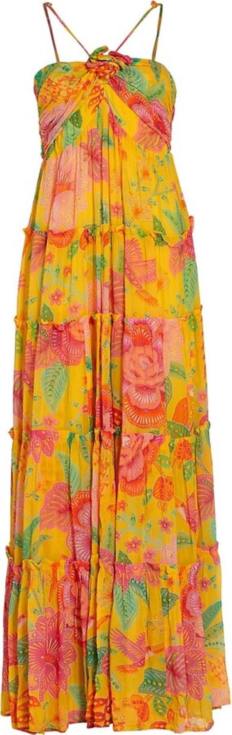 Farm Rio Macaw Bloom Maxi Dress