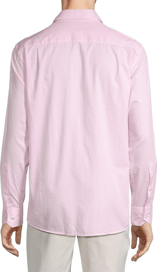 Peter Millar MEN Renato Microcheck Button-Up Shirt