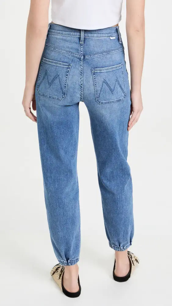MOTHER Wrapper Patch Springy Ankle Jeans