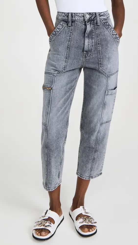 MOTHER The Private Zip Pocket Ankle Jeans