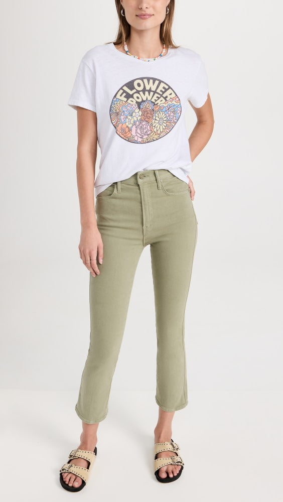 MOTHER Smoking High Rise Ankle Straight Jeans