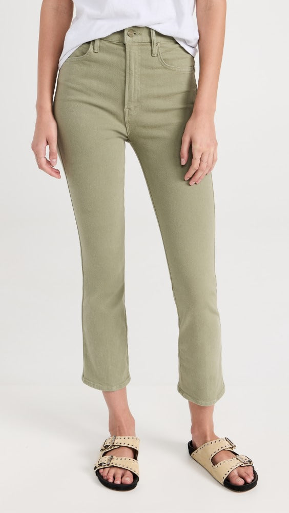 MOTHER Smoking High Rise Ankle Straight Jeans