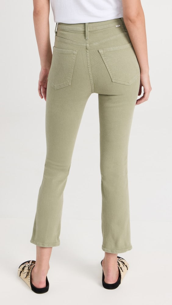 MOTHER Smoking High Rise Ankle Straight Jeans