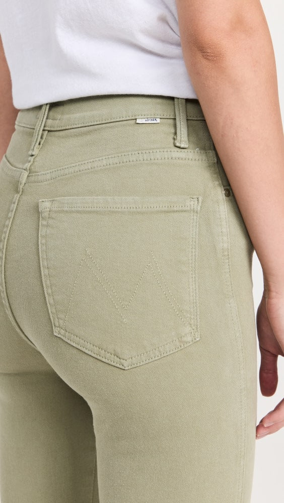 MOTHER Smoking High Rise Ankle Straight Jeans