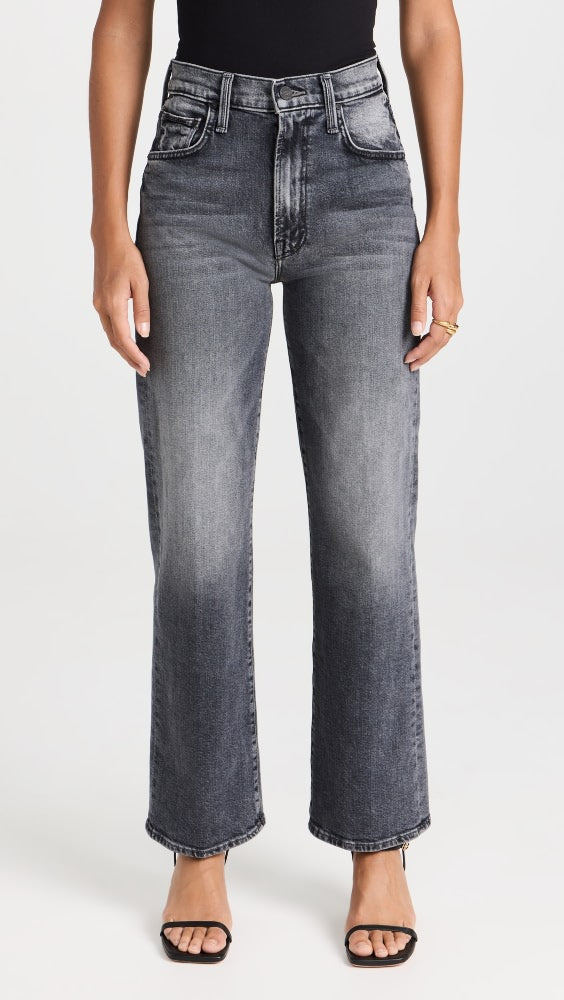 MOTHER The Rambler High Rise Ankle Straight Jeans