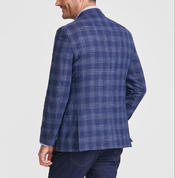 Nautica Men Modern Fit Plaid Blazer