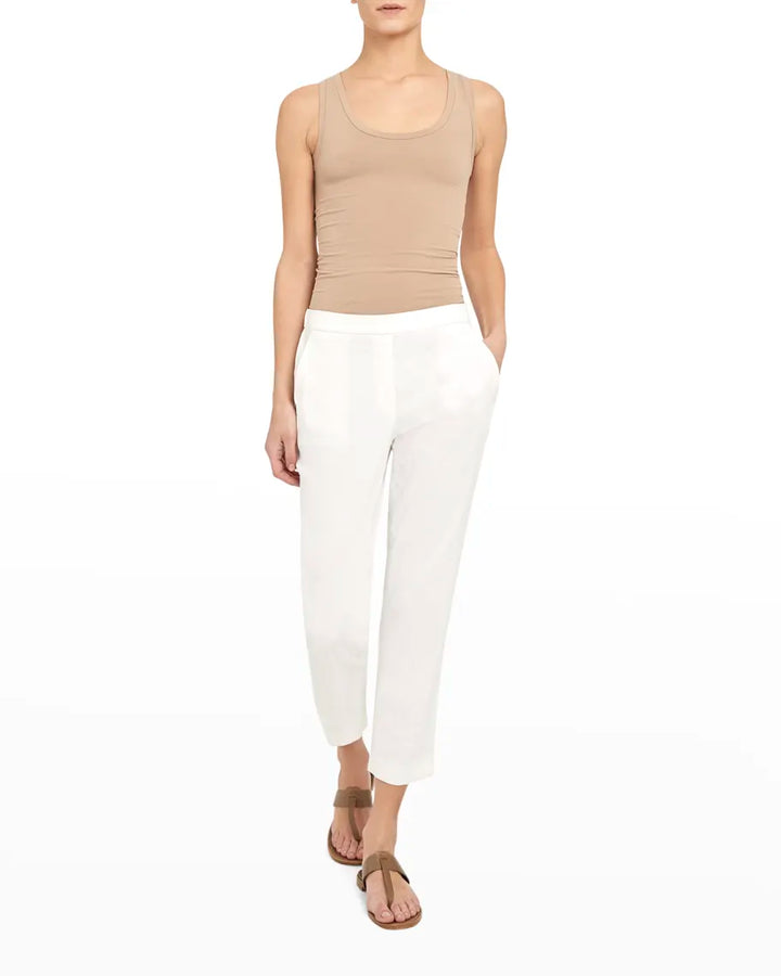 Theory Treeca Linen Blend Cropped Pants