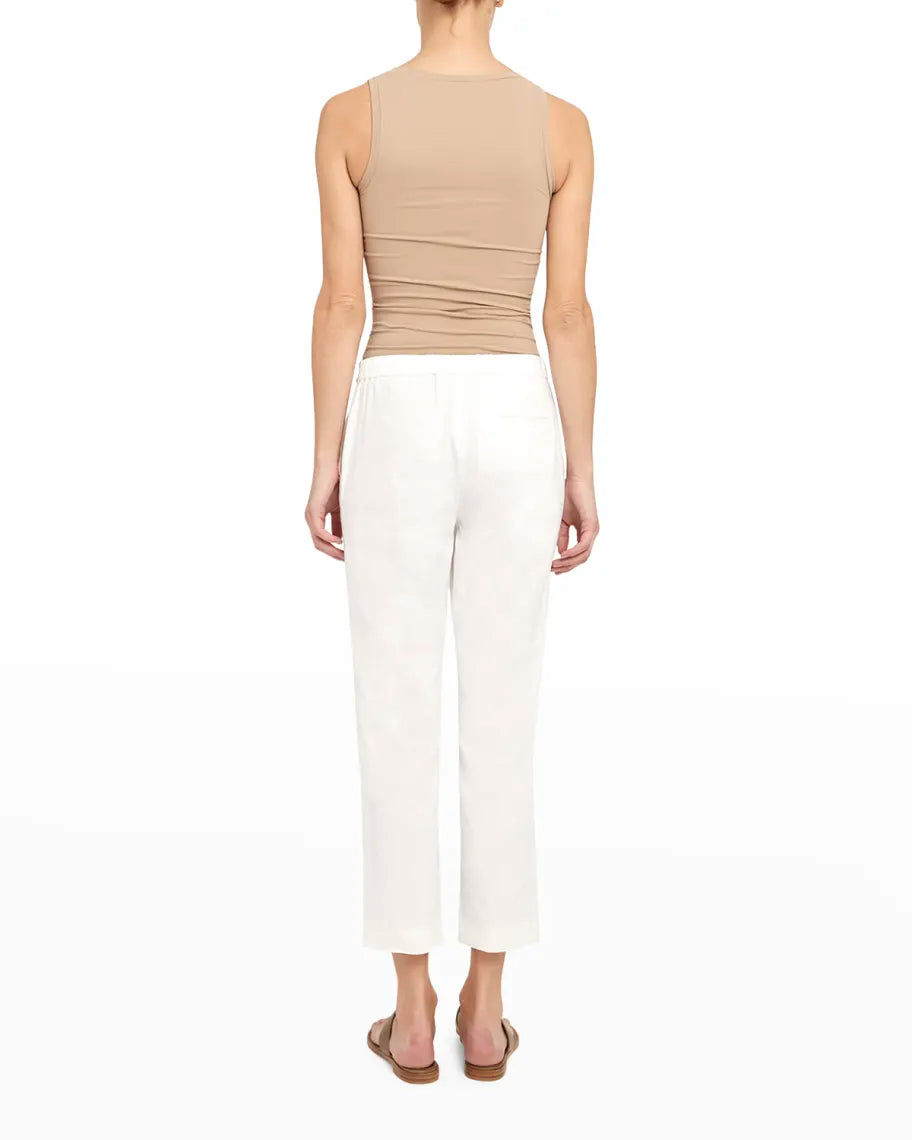 Theory Treeca Linen Blend Cropped Pants