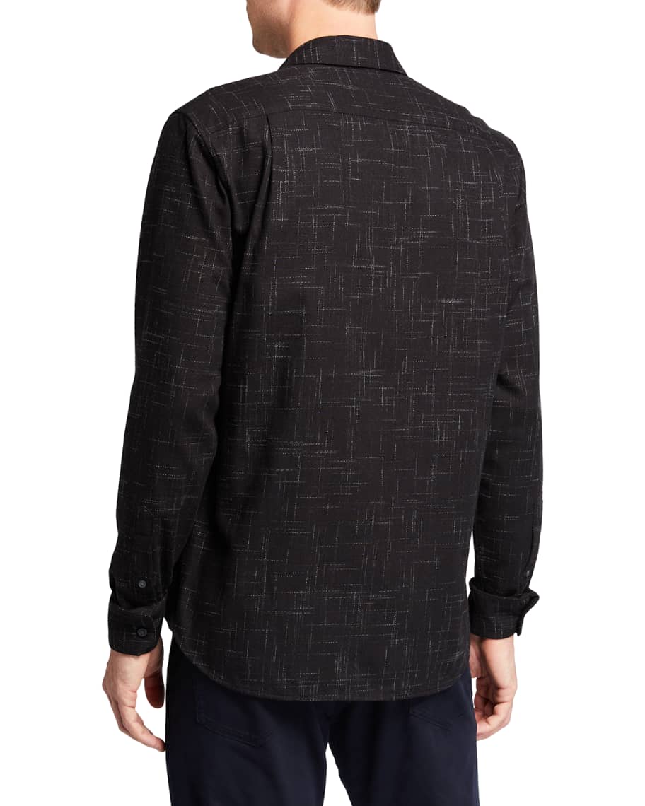 Vince MEN Cotton Crosshatch Button Down Shirt