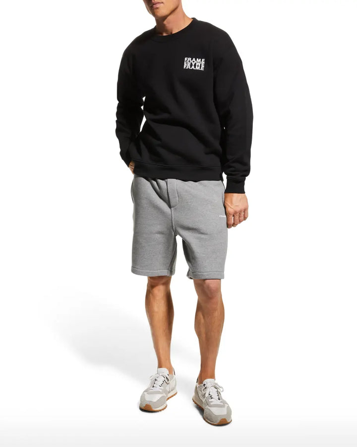 FRAME MEN Cotton Logo Print Crewneck Sweatshirt