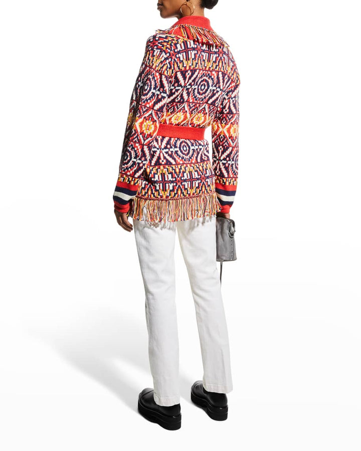 MOTHER The Belted Short Cardigan Sweater