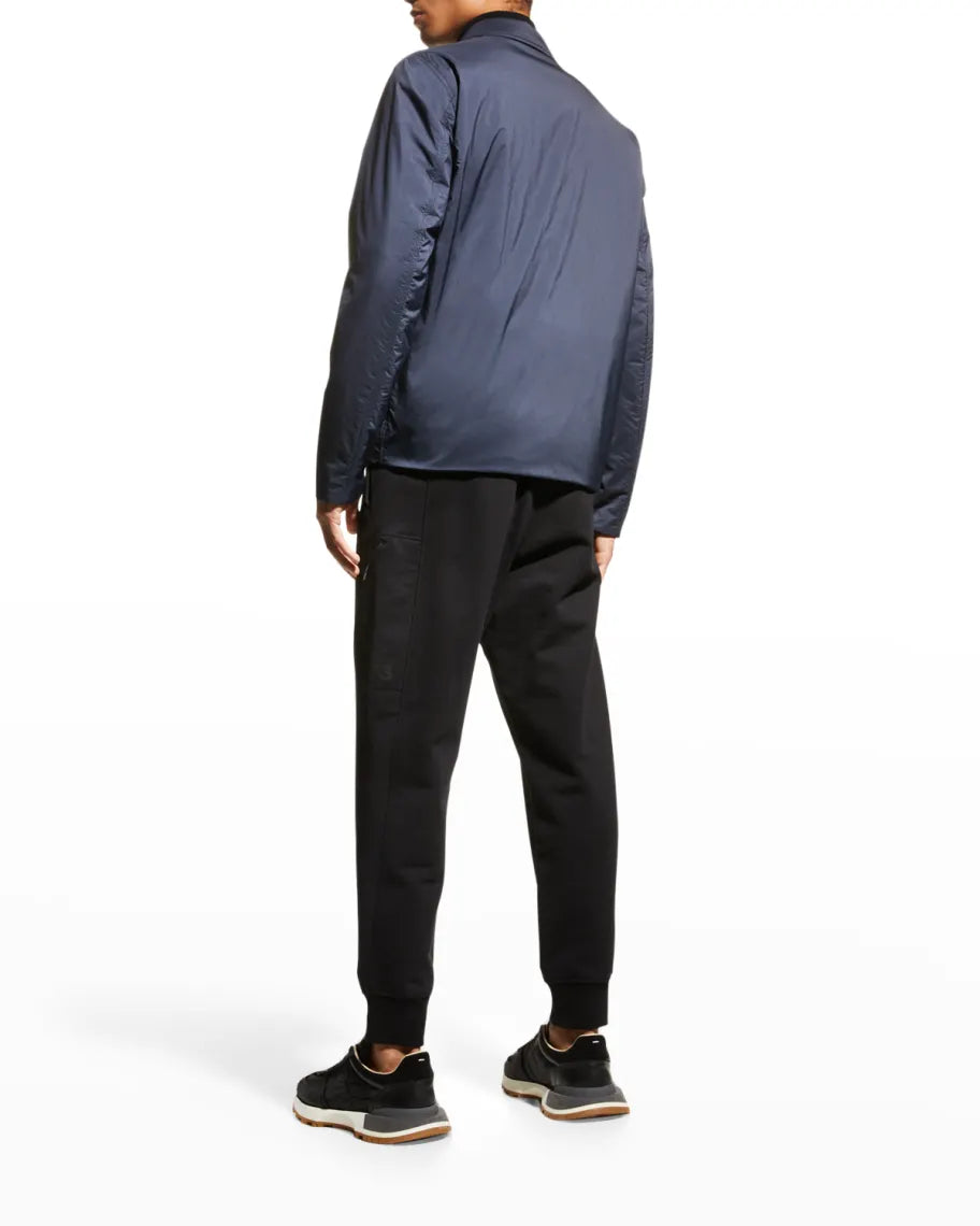 Herno Men's Nylon Water Resistant Matte Shirt Jacket