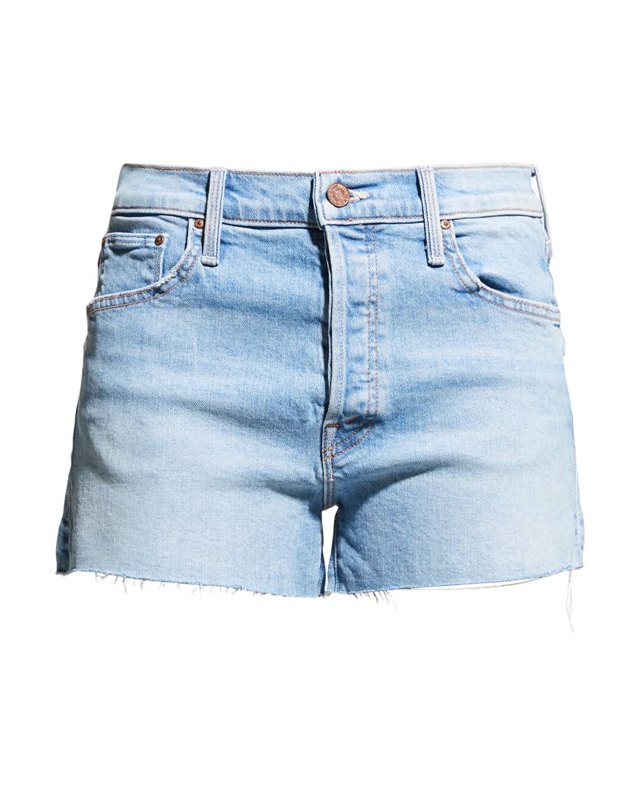 MOTHER The Scrapper Cut Off Jean Shorts