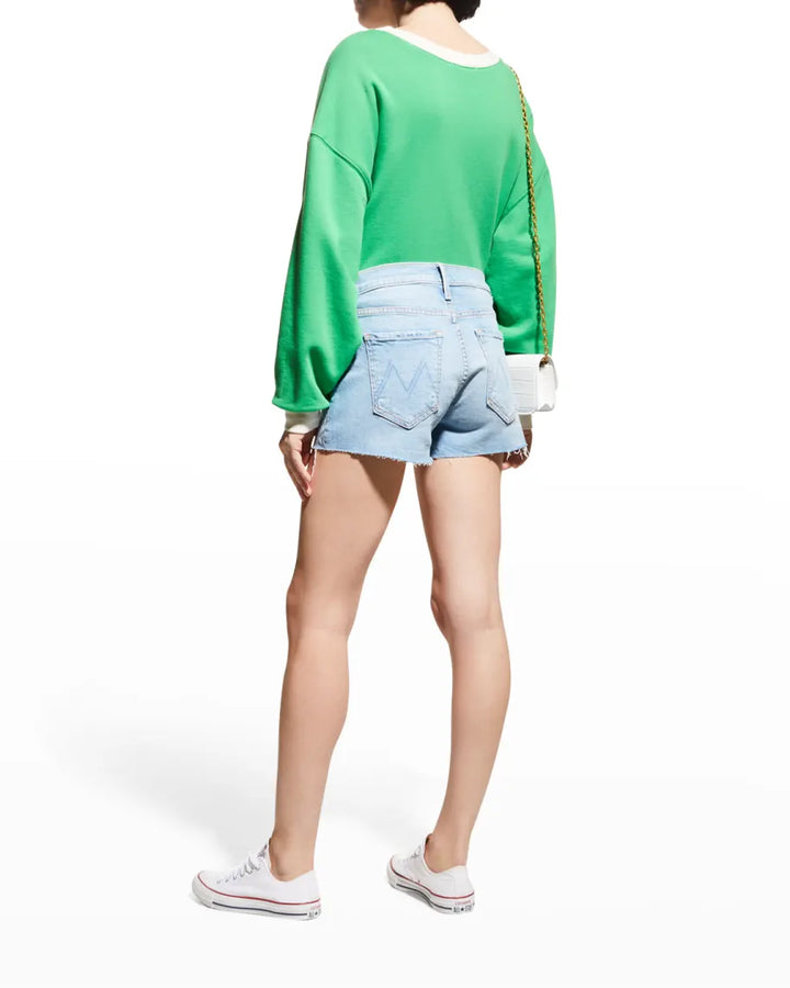 MOTHER The Scrapper Cut Off Jean Shorts