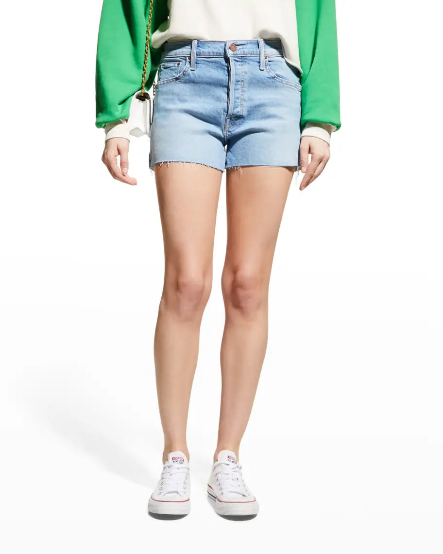 MOTHER The Scrapper Cut Off Jean Shorts
