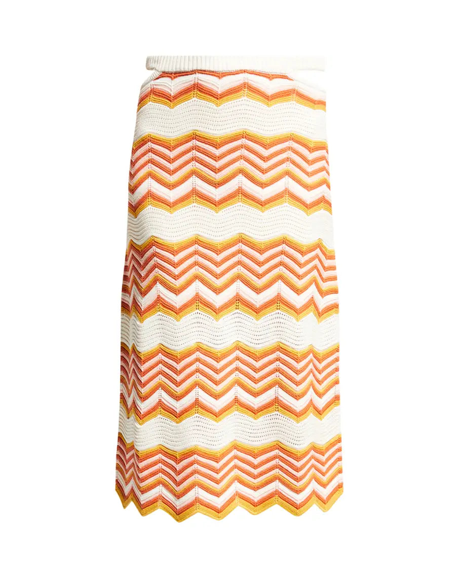 MOTHER The Cut It Out Midi Skirt
