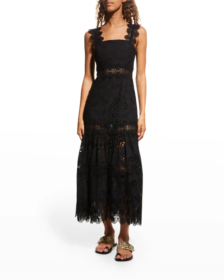 Waimari Sireneuse Lace Midi Dress