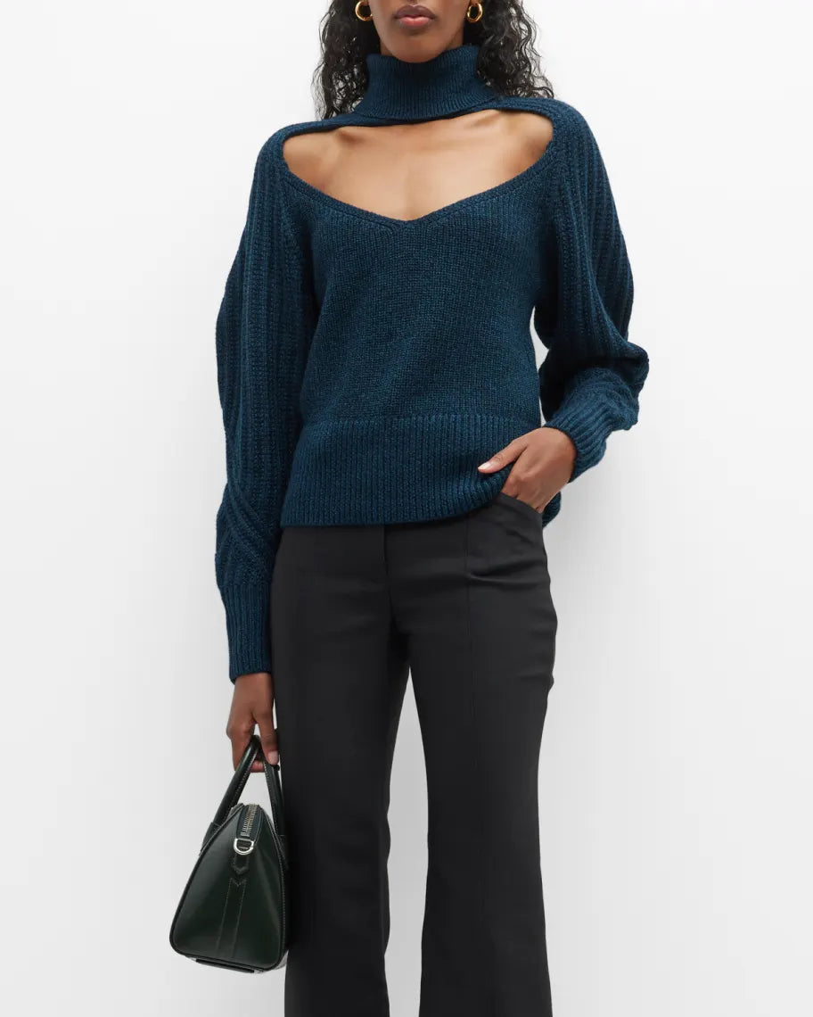 IRO Murane Cut-Out Turtleneck Sweater