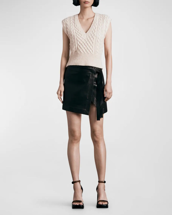 rag & bone Elizabeth Cable Knit Sweater Vest