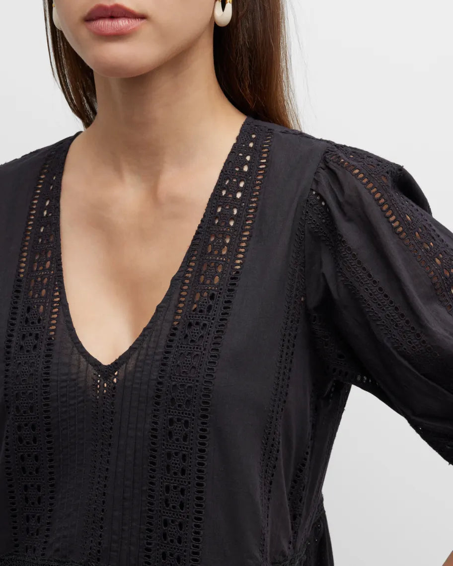 Velvet by Graham & Spencer Margaret Boho Cotton Lace Dress