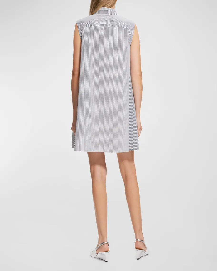 Theory Cotton Collared Tunic Dress