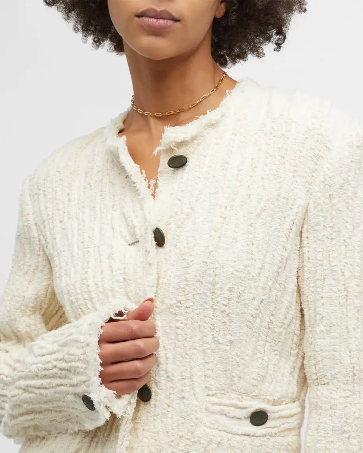 rag & bone Annalise Frayed Textured Jacket