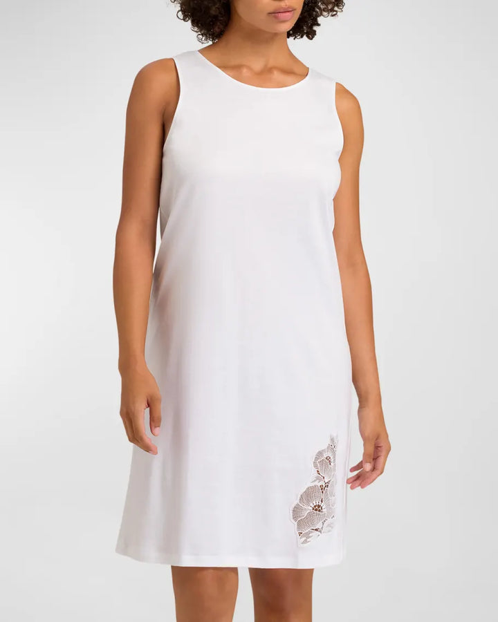 Hanro Paola Lace Trim Sleeveless Nightgown