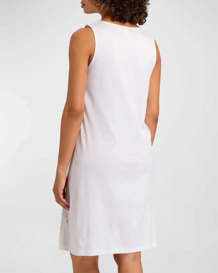 Hanro Paola Lace Trim Sleeveless Nightgown