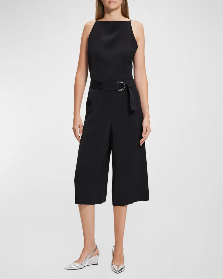 Theory Fluid Ottoman Belted Culottes