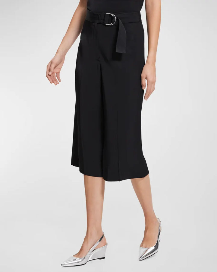 Theory Fluid Ottoman Belted Culottes