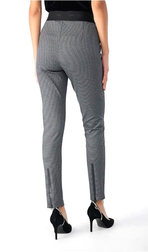 KARL LAGERFELD PARIS Houndstooth Pull-On Pants