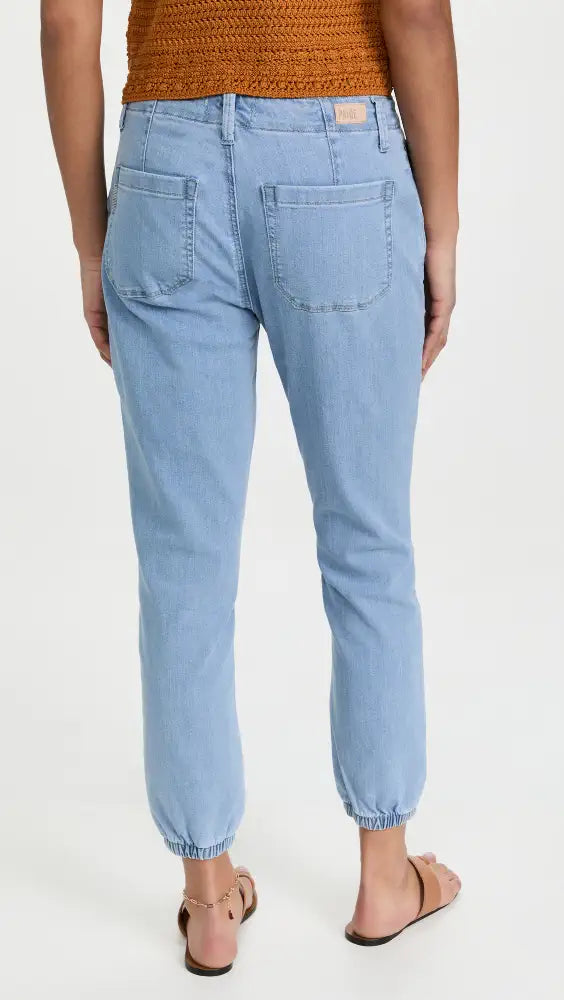 PAIGE Pleated Mayslie Double Button Jeans