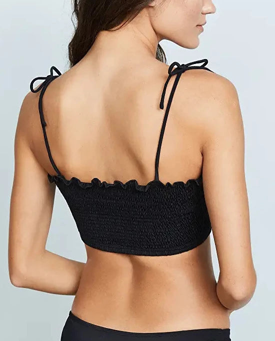 Peixoto Smocked Bikini Top