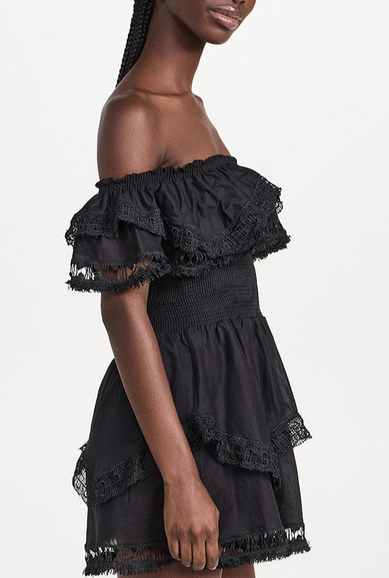 Peixoto Wyatt Off-the-Shoulder Cover Up Dress