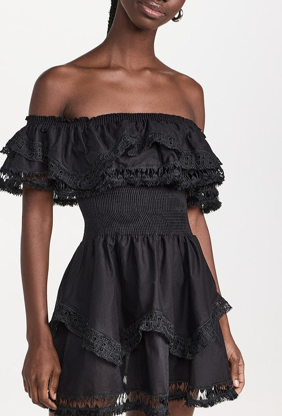 Peixoto Wyatt Off-the-Shoulder Cover Up Dress