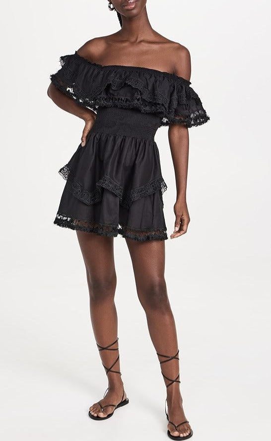Peixoto Wyatt Off-the-Shoulder Cover Up Dress