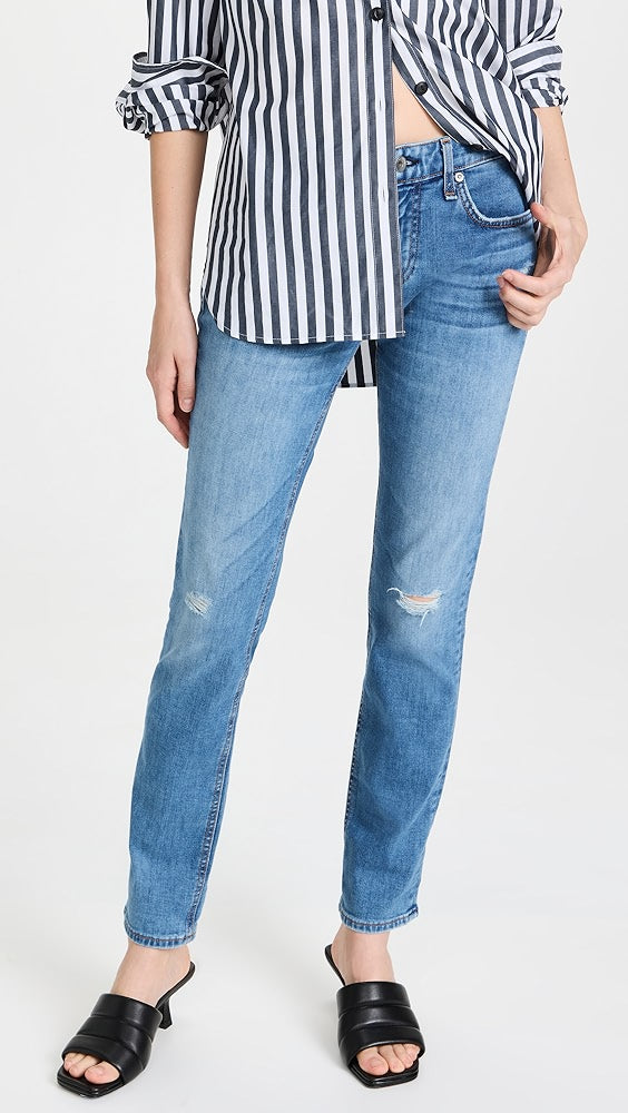 rag & bone Dre Low Rise Slim Boyfriend Jeans