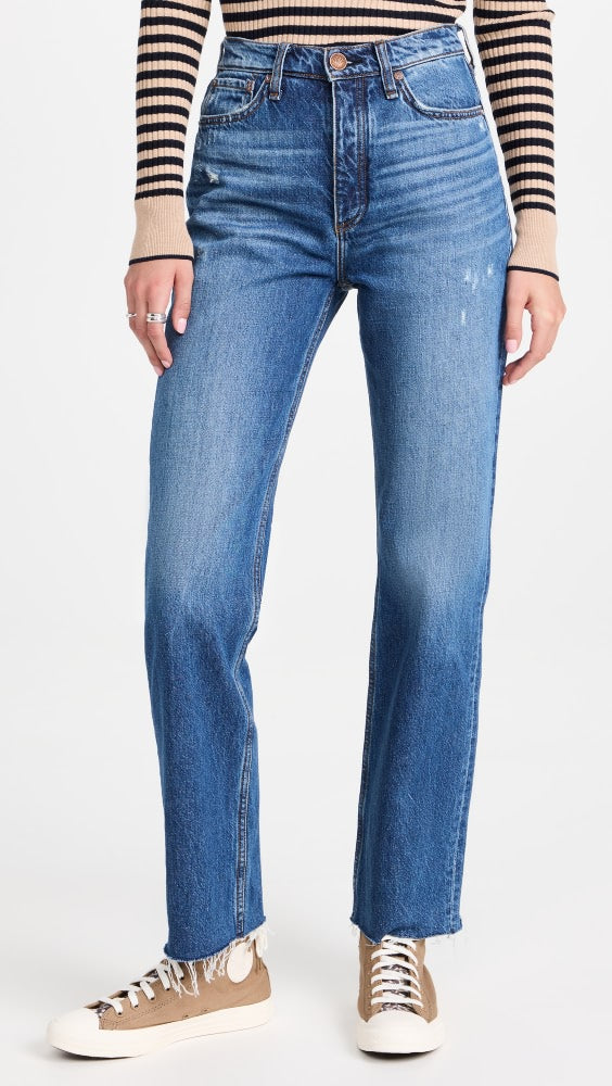 rag & bone Alex High Rise Straight Jeans
