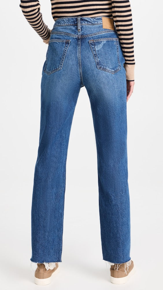 rag & bone Alex High Rise Straight Jeans