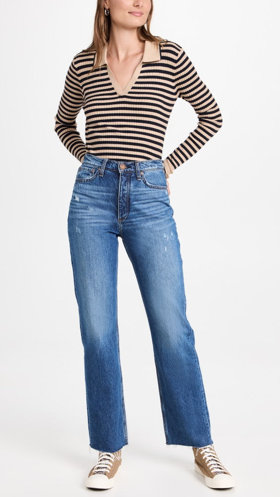 rag & bone Alex High Rise Straight Jeans