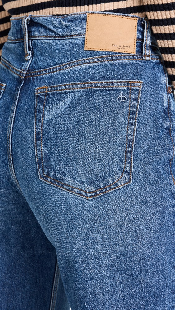 rag & bone Alex High Rise Straight Jeans