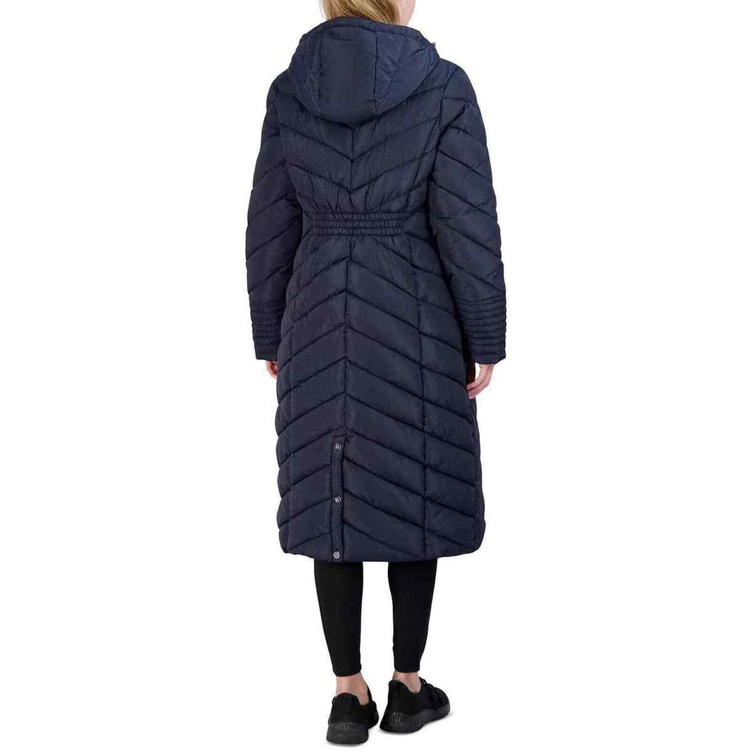 Steve Madden Juniors' Hooded Maxi Puffer Coat