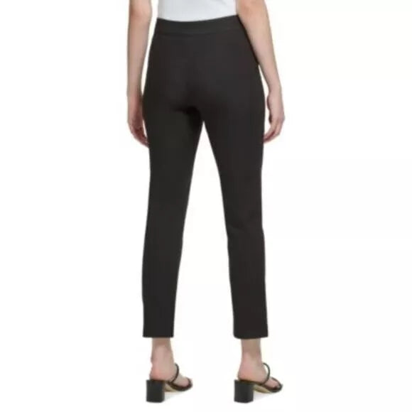 Calvin Klein Seamed High-Rise Slim-Leg Pants