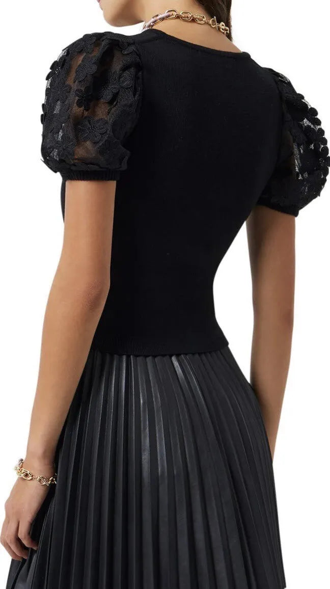 FRENCH CONNECTION Lucille Lace Crossover Top