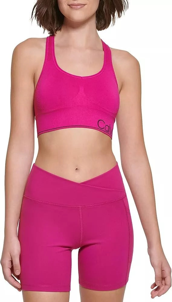 Calvin Klein Medium Impact Racerback Sports Bra